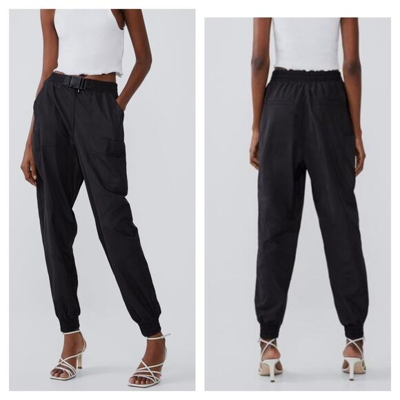 ZARA NYLON JOGGERS size small - Picture 1 of 7